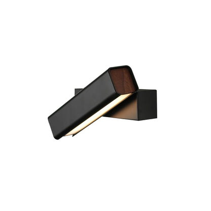 Olvynora Rotating Wood & Metal LED Wall Lamp - Minimalist Sconce