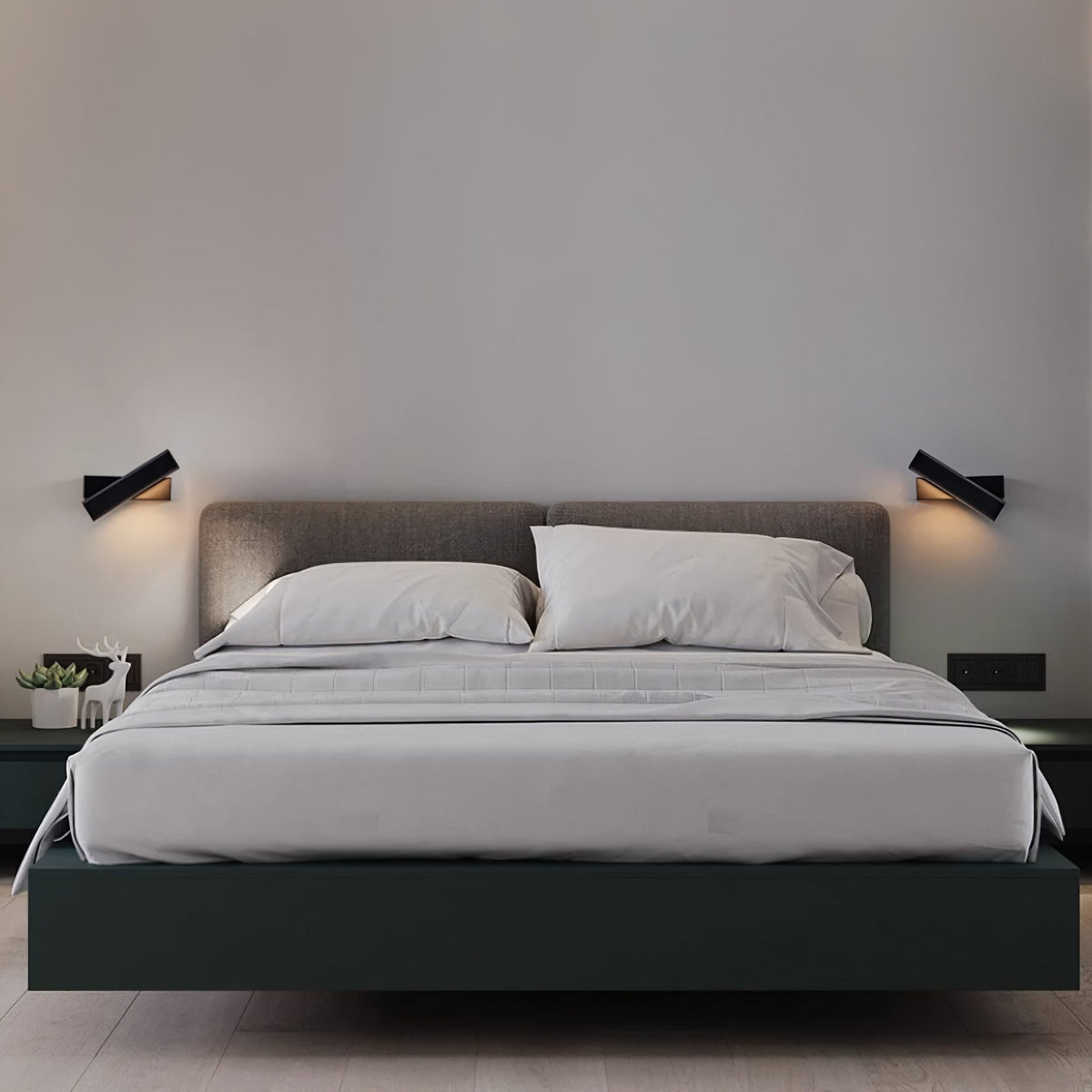 
Olvynora Rotating Wood & Metal LED Wall Lamp - Minimalist Sconce