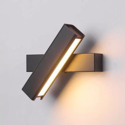 Olvynora Rotating Wood & Metal LED Wall Lamp - Minimalist Sconce