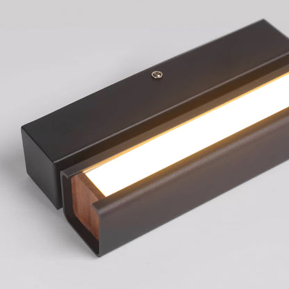 Olvynora Rotating Wood & Metal LED Wall Lamp - Minimalist Sconce