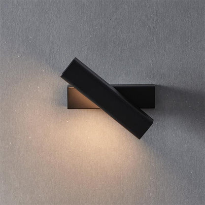 Olvynora Rotating Wood & Metal LED Wall Lamp - Minimalist Sconce