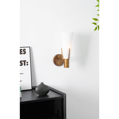 Vatalel Nordic Brass & Glass Wall Lamp - Minimalist Sconce