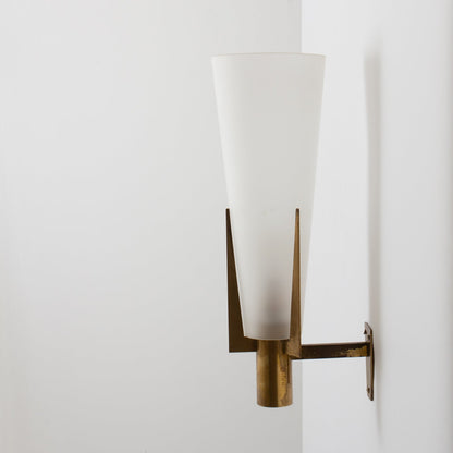 Vatalel Nordic Brass & Glass Wall Lamp - Minimalist Sconce