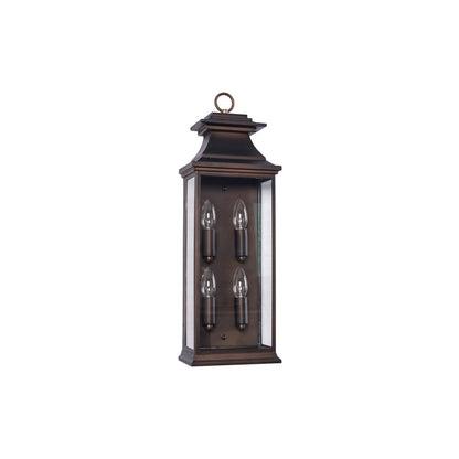 Esolarae Vintage Industrial Iron & Glass Wall Lamp