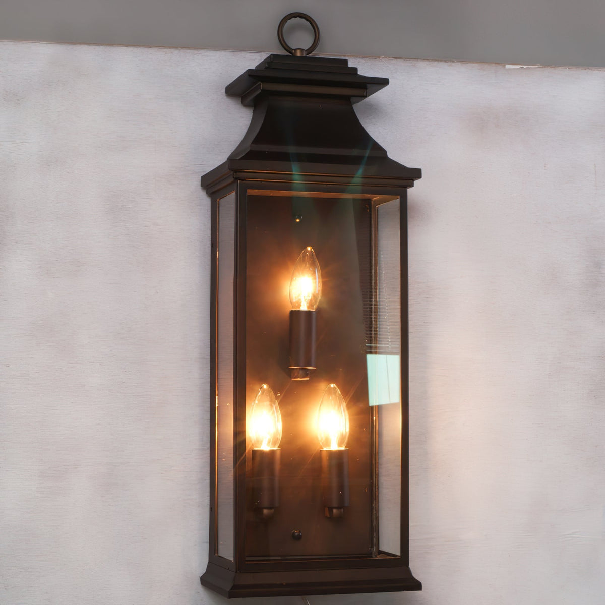 
Esolarae Vintage Industrial Iron & Glass Wall Lamp