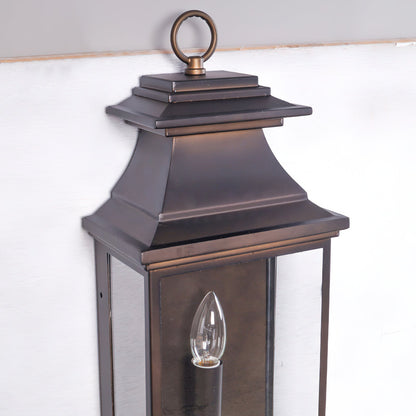 Esolarae Vintage Industrial Iron & Glass Wall Lamp
