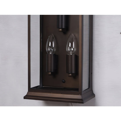 Esolarae Vintage Industrial Iron & Glass Wall Lamp