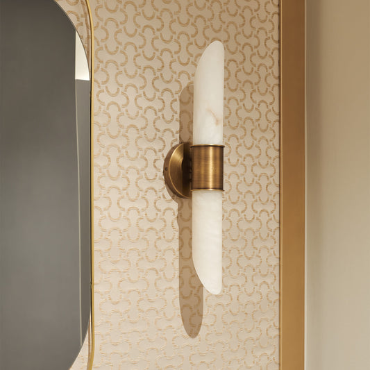 
Elsolor Alabaster Wall Lamp - Modern Minimalist Sconce