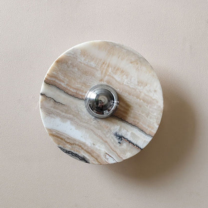Olrine Marble & Metal LED Wall Lamp - Minimalist Sconce