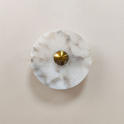 Olrine Marble & Metal LED Wall Lamp - Minimalist Sconce