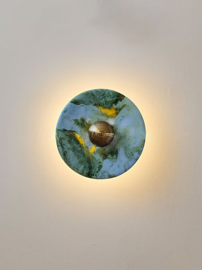 Olrine Marble & Metal LED Wall Lamp - Minimalist Sconce
