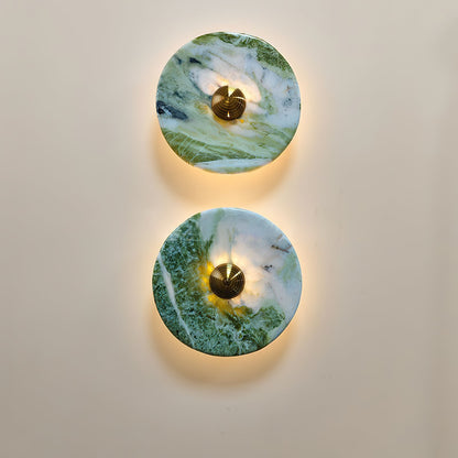 Olrine Marble & Metal LED Wall Lamp - Minimalist Sconce