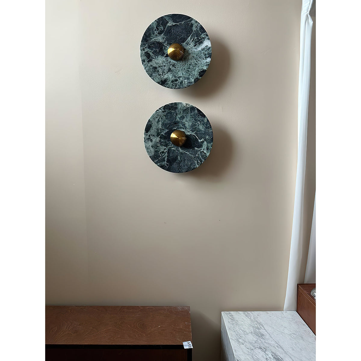 
Olrine Marble & Metal LED Wall Lamp - Minimalist Sconce