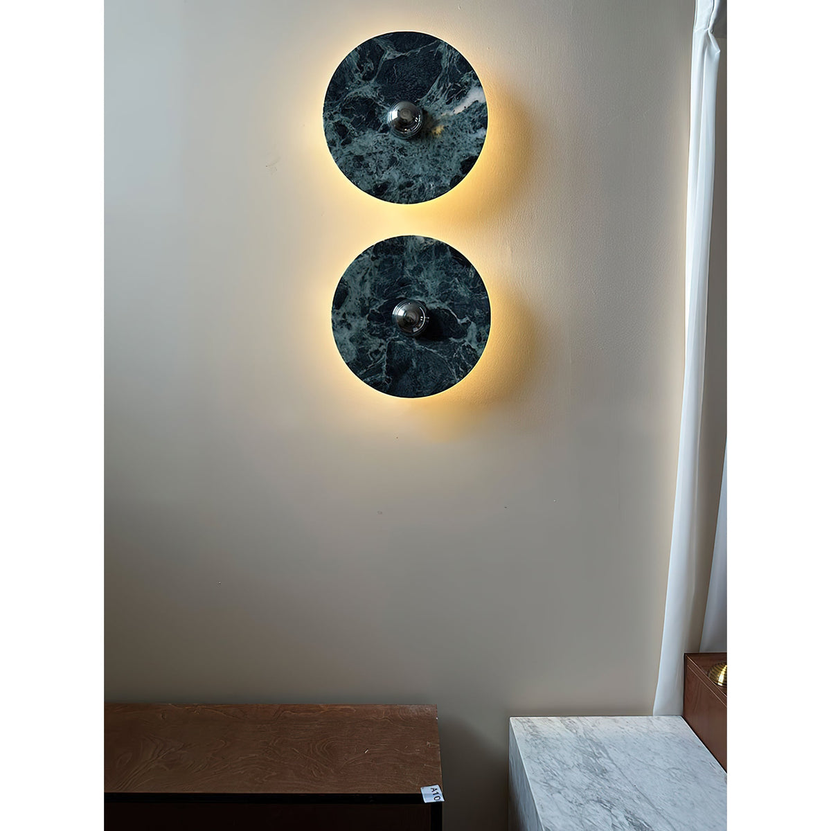 
Olrine Marble & Metal LED Wall Lamp - Minimalist Sconce
