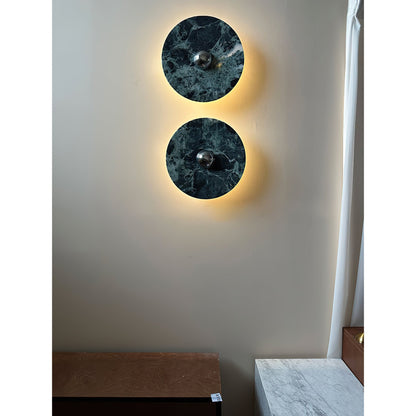 Olrine Marble & Metal LED Wall Lamp - Minimalist Sconce