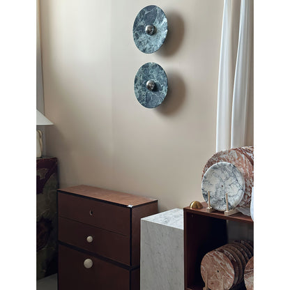 Olrine Marble & Metal LED Wall Lamp - Minimalist Sconce