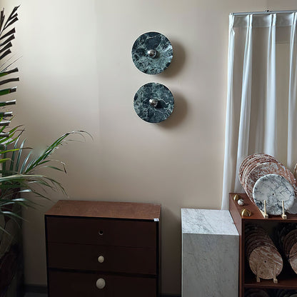 Olrine Marble & Metal LED Wall Lamp - Minimalist Sconce