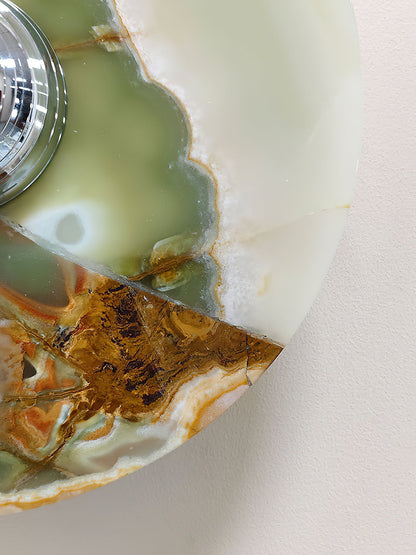 Olrine Marble & Metal LED Wall Lamp - Minimalist Sconce