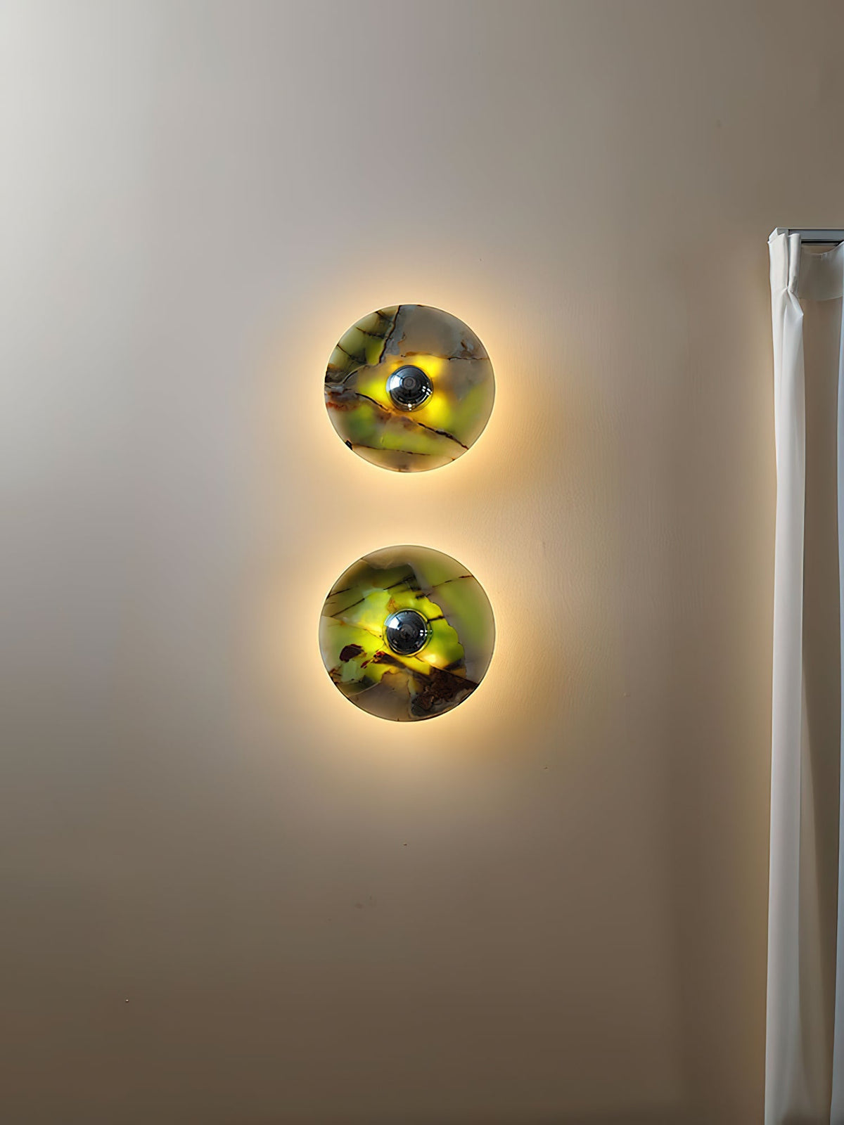 
Olrine Marble & Metal LED Wall Lamp - Minimalist Sconce