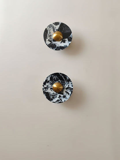 Olrine Marble & Metal LED Wall Lamp - Minimalist Sconce