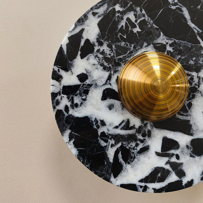 Olrine Marble & Metal LED Wall Lamp - Minimalist Sconce