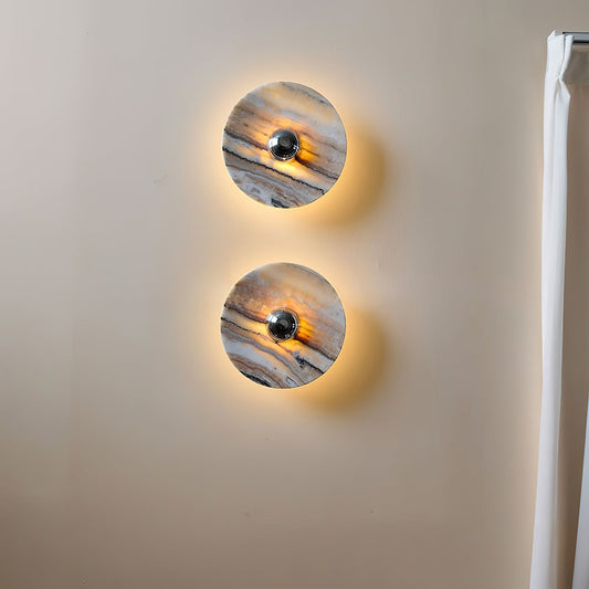 
Olrine Marble & Metal LED Wall Lamp - Minimalist Sconce