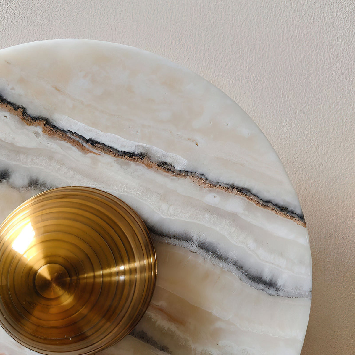 
Olrine Marble & Metal LED Wall Lamp - Minimalist Sconce