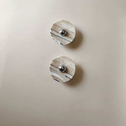 Olrine Marble & Metal LED Wall Lamp - Minimalist Sconce