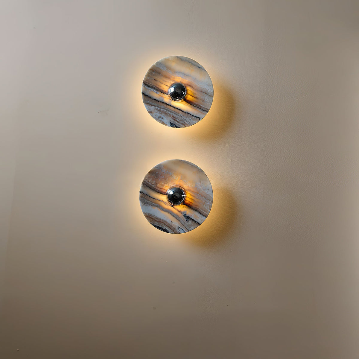 
Olrine Marble & Metal LED Wall Lamp - Minimalist Sconce