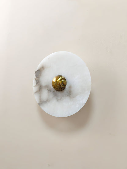 Olrine Marble & Metal LED Wall Lamp - Minimalist Sconce