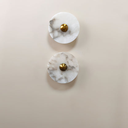 Olrine Marble & Metal LED Wall Lamp - Minimalist Sconce