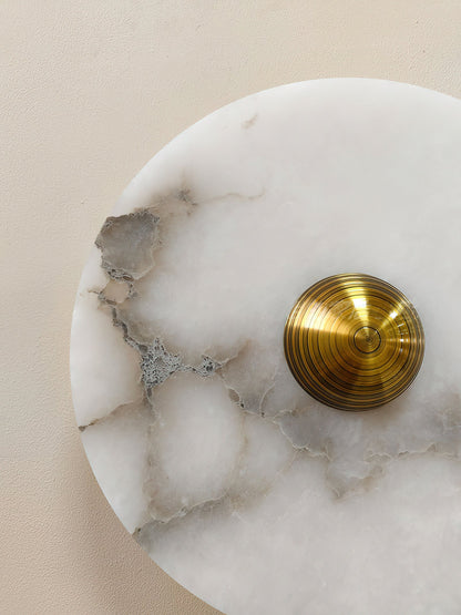 Olrine Marble & Metal LED Wall Lamp - Minimalist Sconce