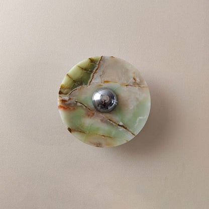 Olrine Marble & Metal LED Wall Lamp - Minimalist Sconce