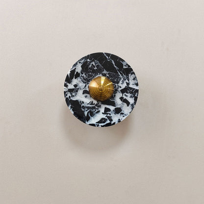 Olrine Marble & Metal LED Wall Lamp - Minimalist Sconce