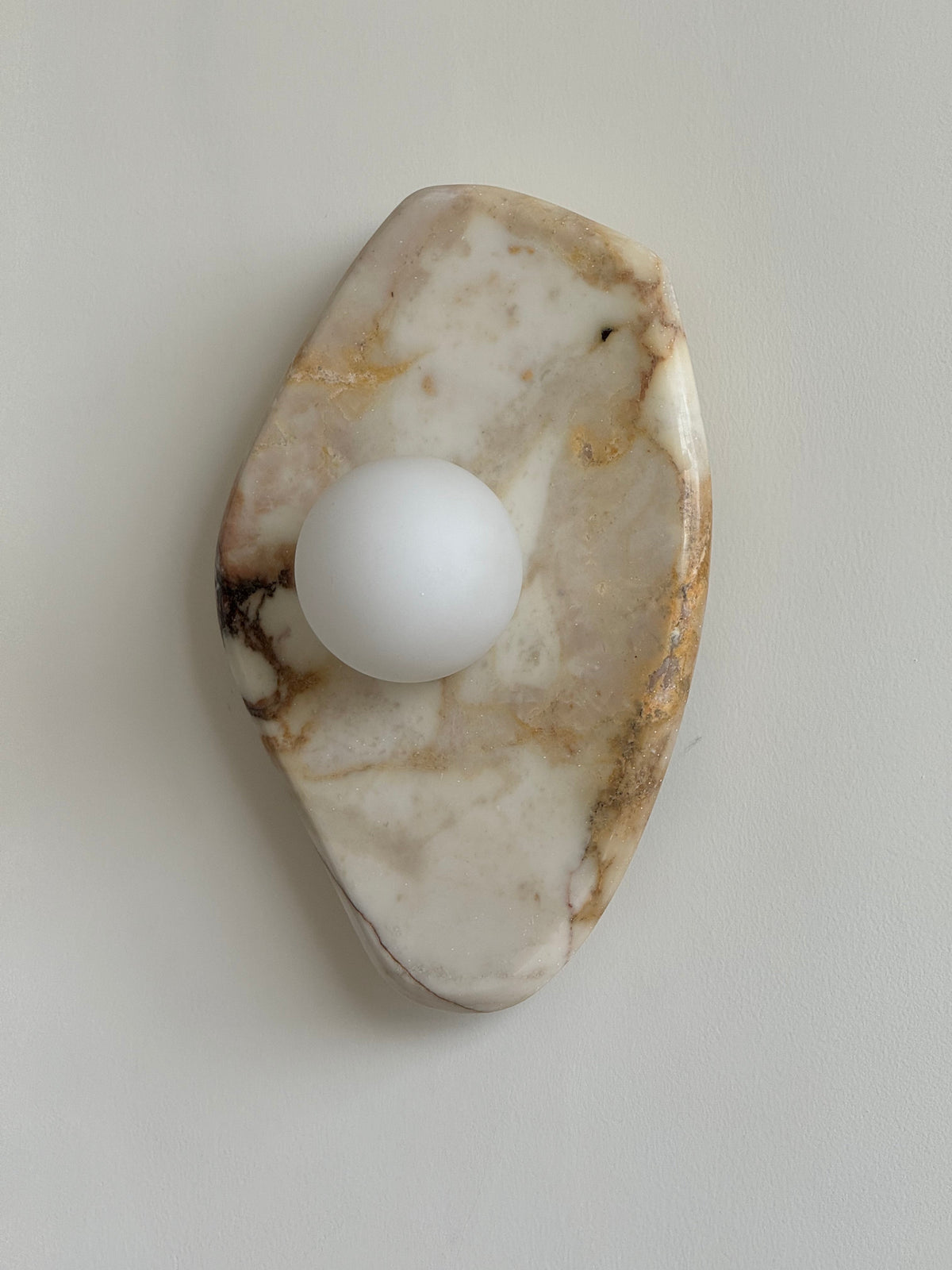 
Mylirira Marble & Glass Wall Lamp - Minimalist Sconce