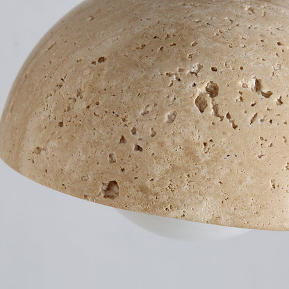 Cezoria Travertine Swing Arm Wall Sconce - Adjustable
